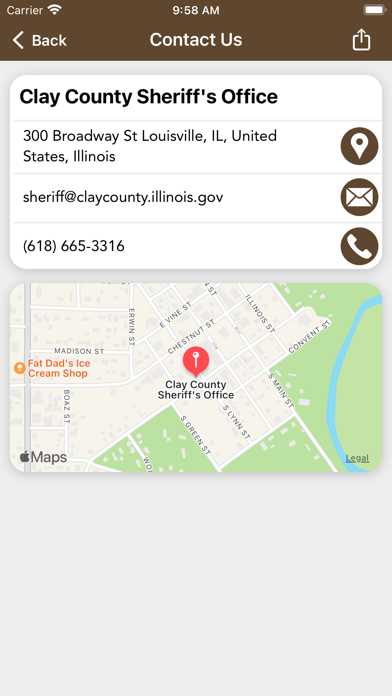 Clay County IL Sheriff Screenshot