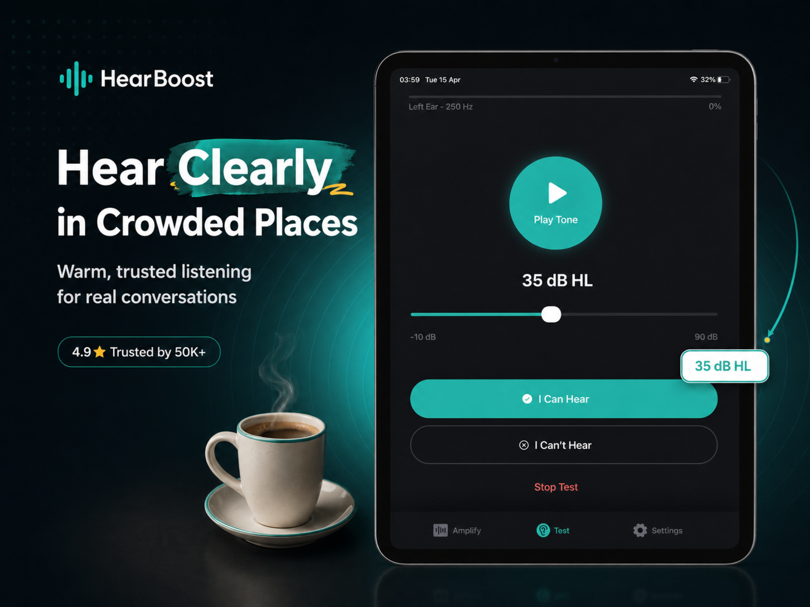 HearBoost: Hearing Aid & Test screenshot 5