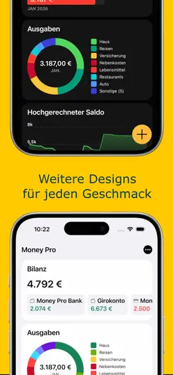 Screenshot von Money Pro auf dem iPhone 3