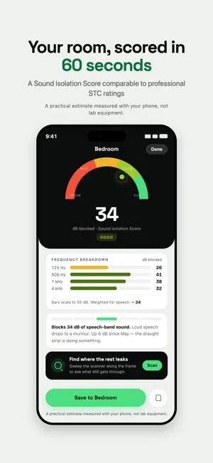 QuietScore - Soundproof Test screenshot 1