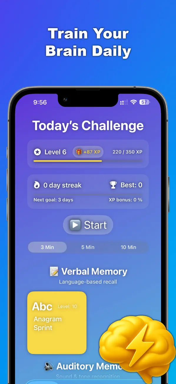 #1. Brain Training - Memory Games (iOS) Ved: Viacheslav Khakhulin