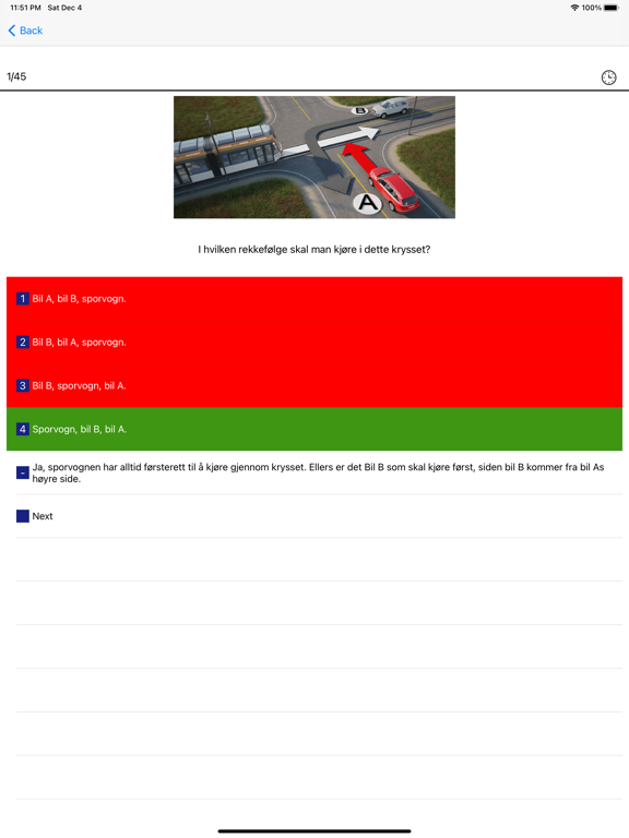 Screenshot #4 pour Teoritentamen for bil Klasse B