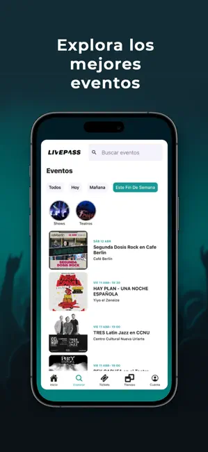 Livepass Argentina iPhone screenshot 3