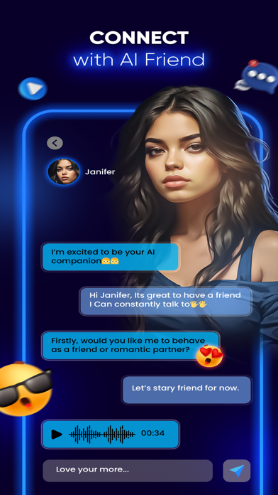 Mirai: AI Girl Virtual Friend Screenshot