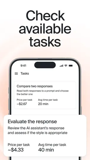 Captura de pantalla de Toloka Annotators en iPhone 2