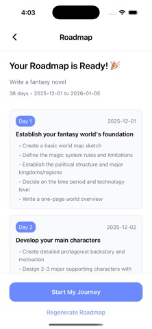 Aimly - AI Goal Achievement screenshot