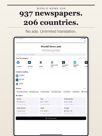 World News 206・Translation iPad screenshot
