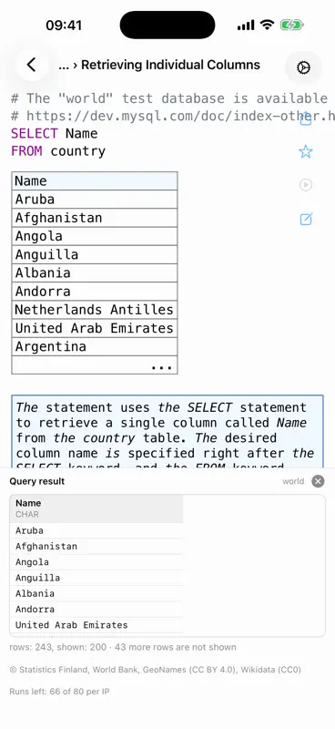 SQL Recipes screenshot 8 of 10