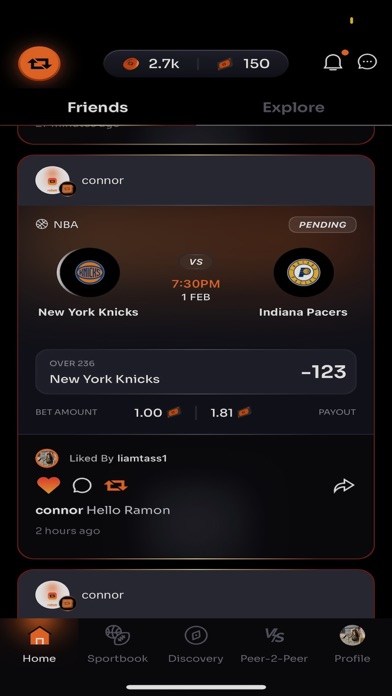 ReBet: Social Sports & Casino Screenshot