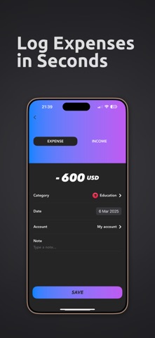 Moni: Income Expense Tracker iPhone screenshot