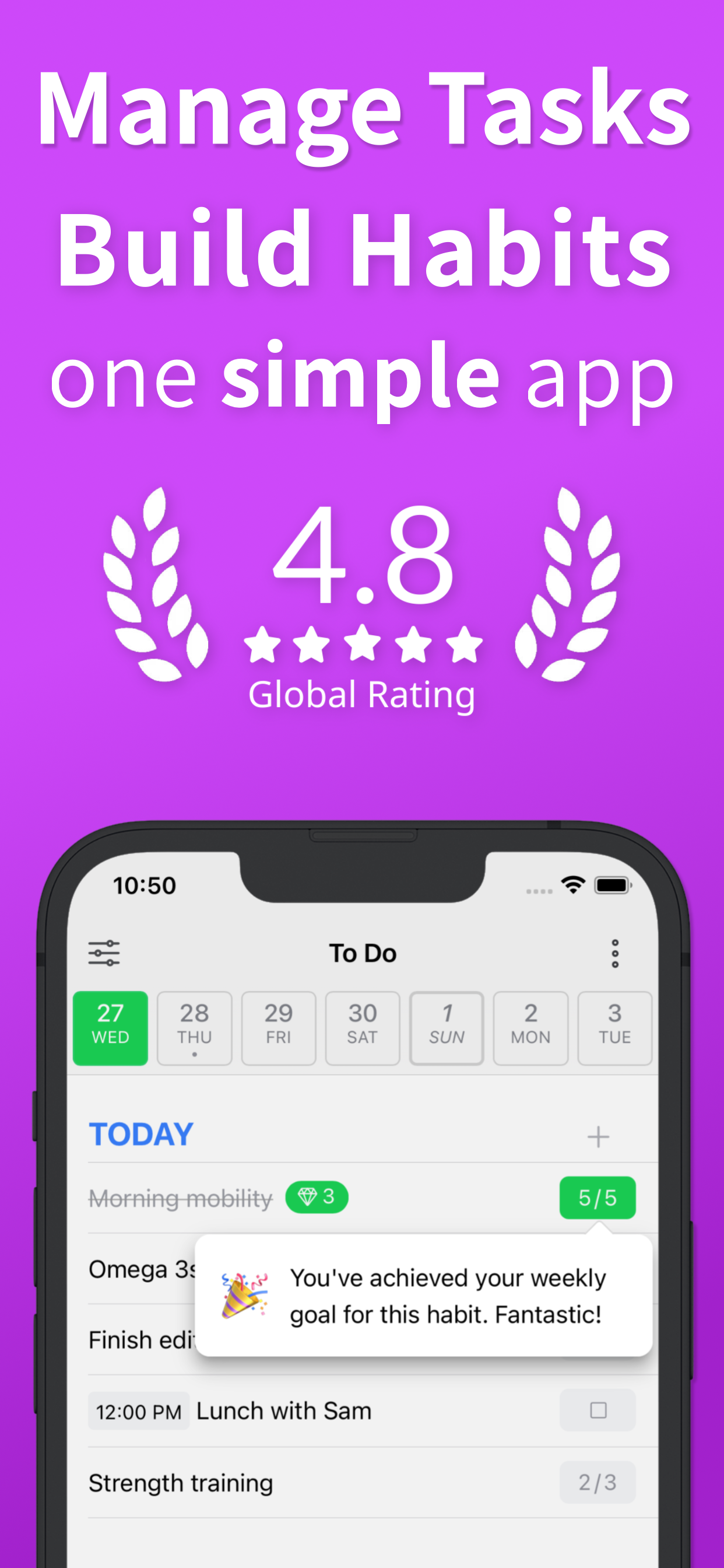 Habit & To Do List: Motidayt