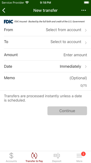 Citizens Bank Montana iBanking Screenshot