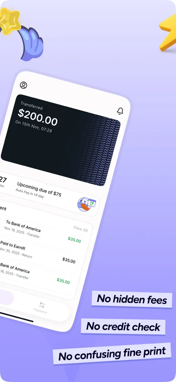 Earnifi: Early Pay. Fast Money Screenshot 2