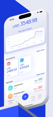 Wealthy: Finance & Budgeting screenshot