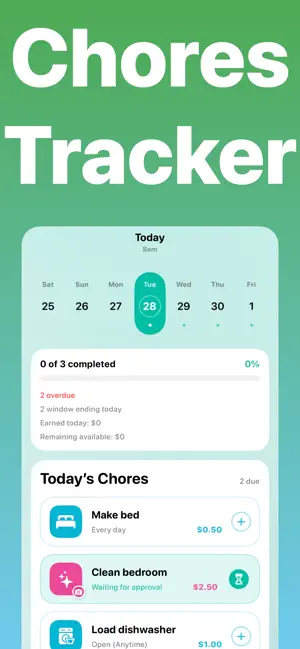 Chores Tracker+ screenshot 1