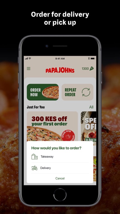 Papa Johns Pizza Kenya Screenshot