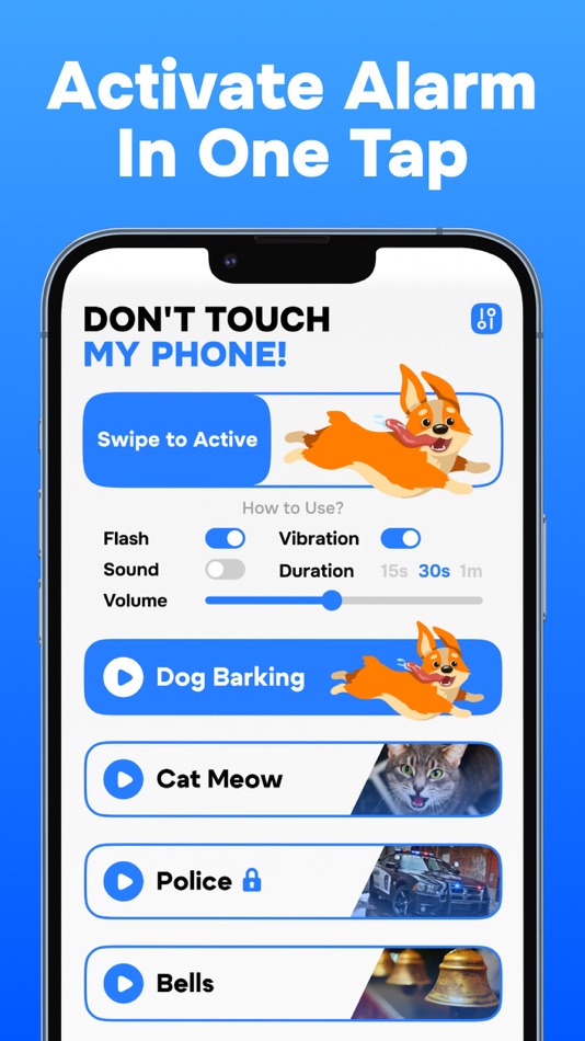 #2. Don’t Touch My Phone: Alarm (iOS) Podle: DANA LAS LTD