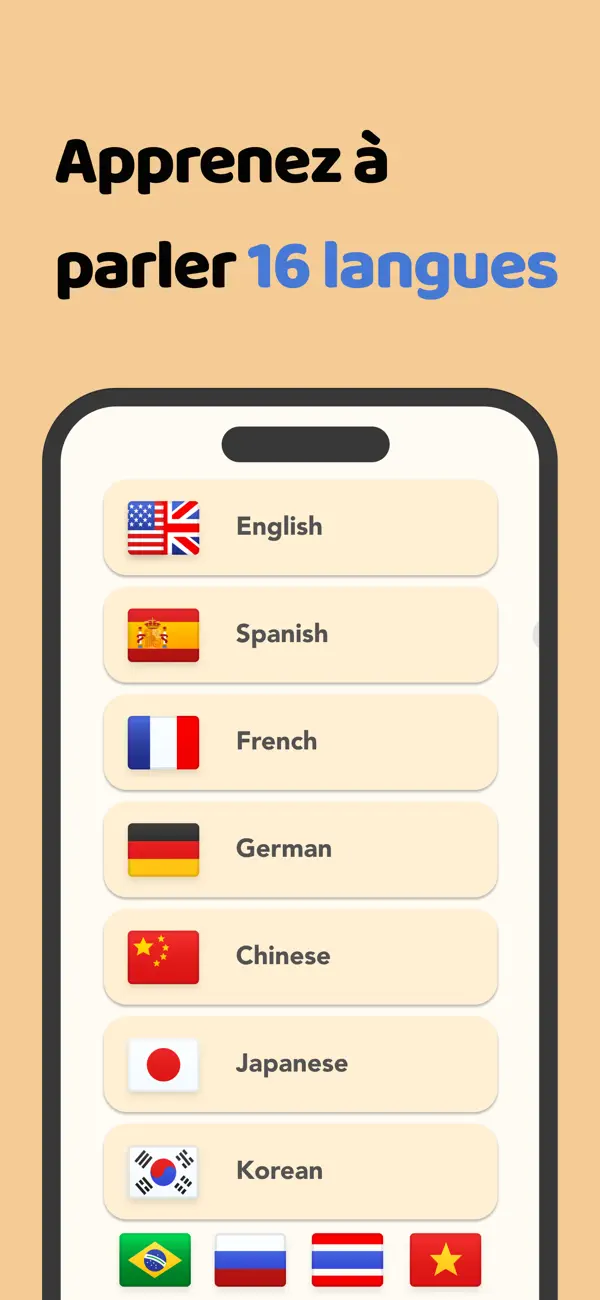 Screenshot #2 pour How to say: Apprendre Langues
