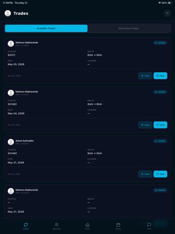 Trade4Crew iPad screenshot