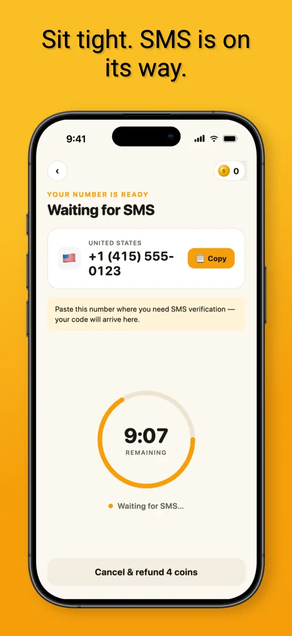 Screenshot #2 pour SMS Box - Receive SMS Online