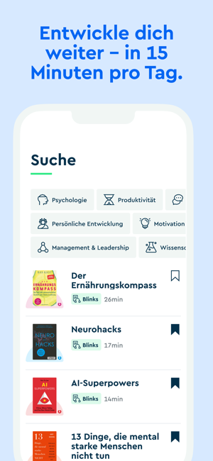 ?Blinkist: Buchzusammenfassung Screenshot