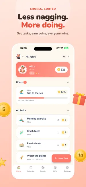 Bravo Family - chores tracker screenshot 2