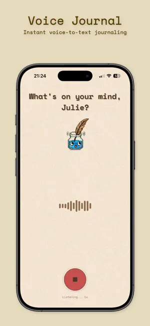 PxJournal: AI Voice Diary screenshot 1
