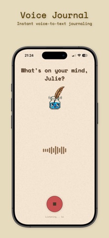 PxJournal: AI Voice Diary Screenshot 1 of 5