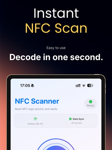 NFC Reader Scanner Tool iPad screenshot
