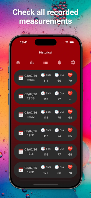 Blood Pressure Record Screenshot 4 of 5