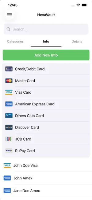 HexaVault Password Manager screenshot 1