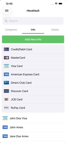 HexaVault Password Manager Screenshot 1 of 5