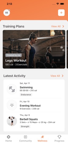 HSV Health and Fitness Tracker screenshot