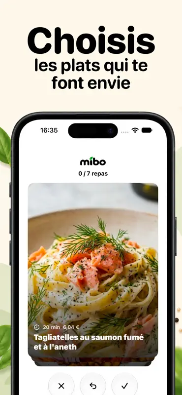 Menu de la semaine – Mibo screenshot 1 of 5