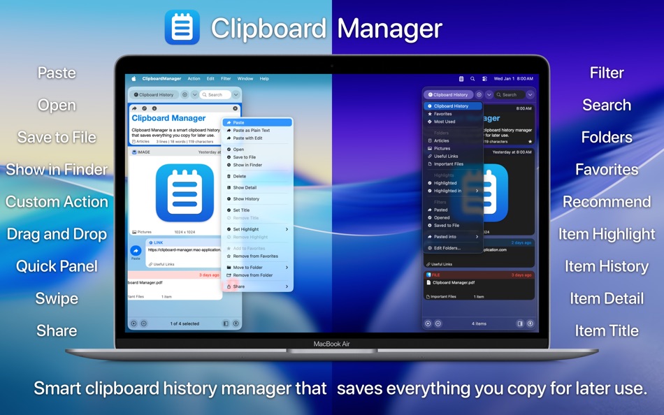 #1. Clipboard Manager (macOS) Tekijänä: Jan Valta
