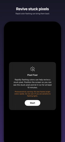 PixelCheck: Dead Pixel Test iPhone screenshot