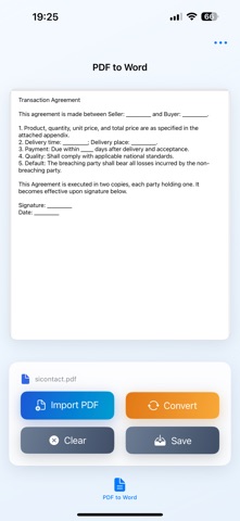 Convert PDF to Word Easy Screenshot 2 of 3