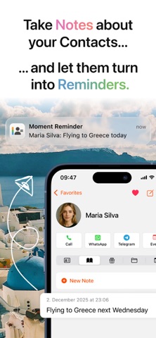 Starrise Contacts: Notes & CRM iPhone screenshot