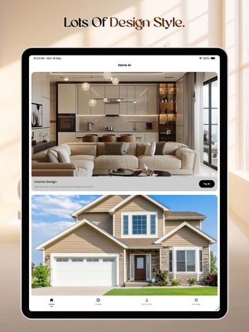 Home AI - Interior Design iPad screenshot