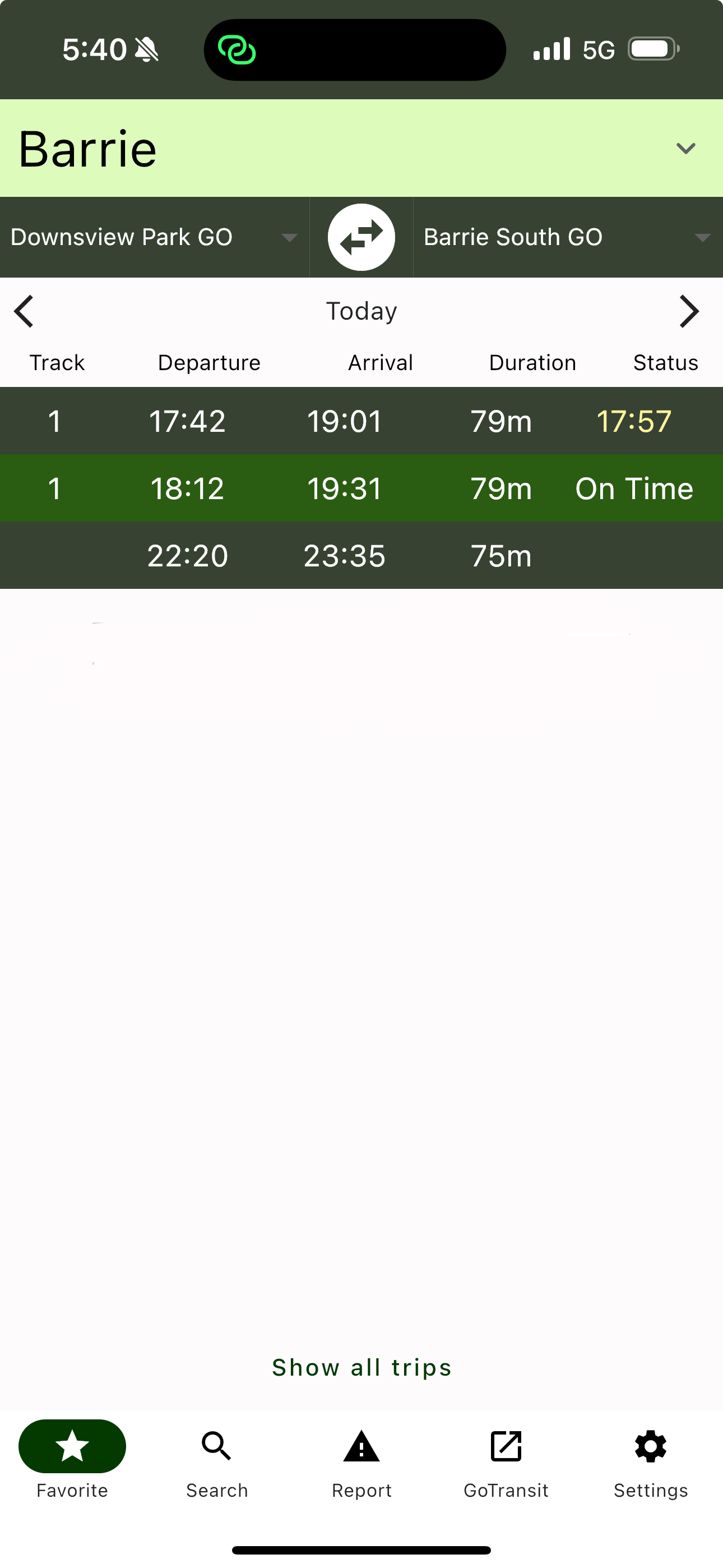 Go Rider - Train Schedules