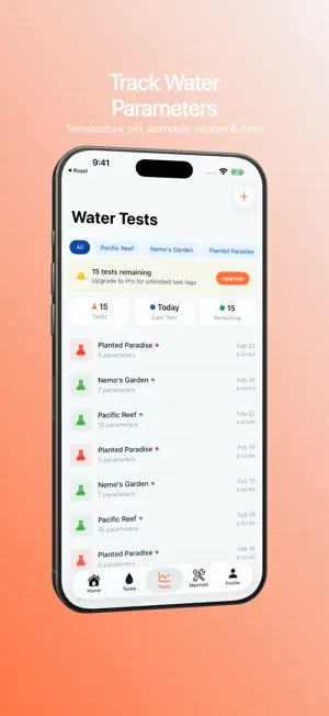 Aquarium Water Tracker - Reef screenshot 3