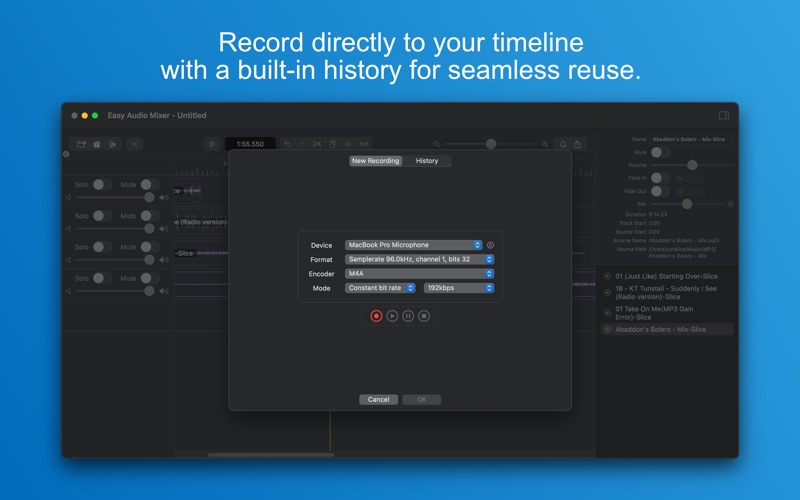 Screenshot #3 pour Easy Audio Mixer