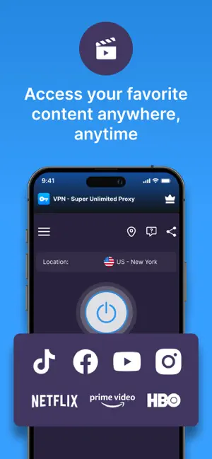 VPN - Super Unlimited Proxy iPhone screenshot 1