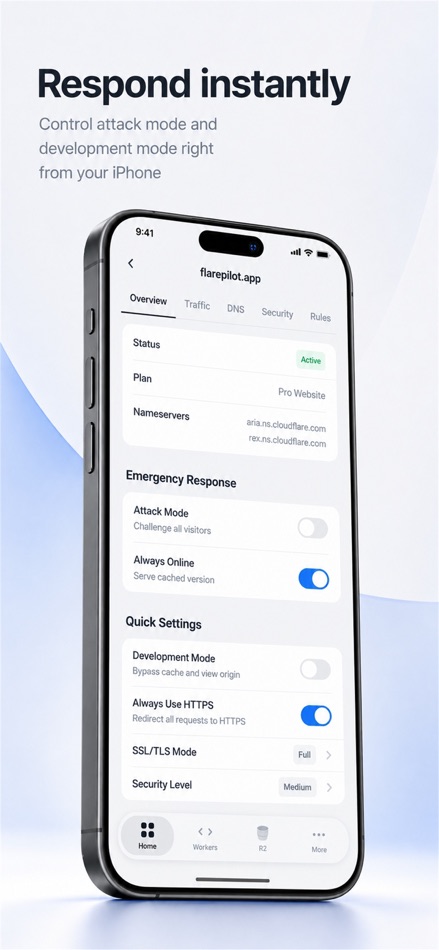 #3. FlarePilot: Cloudflare Manager (iOS) Por: Seoyeon Bae