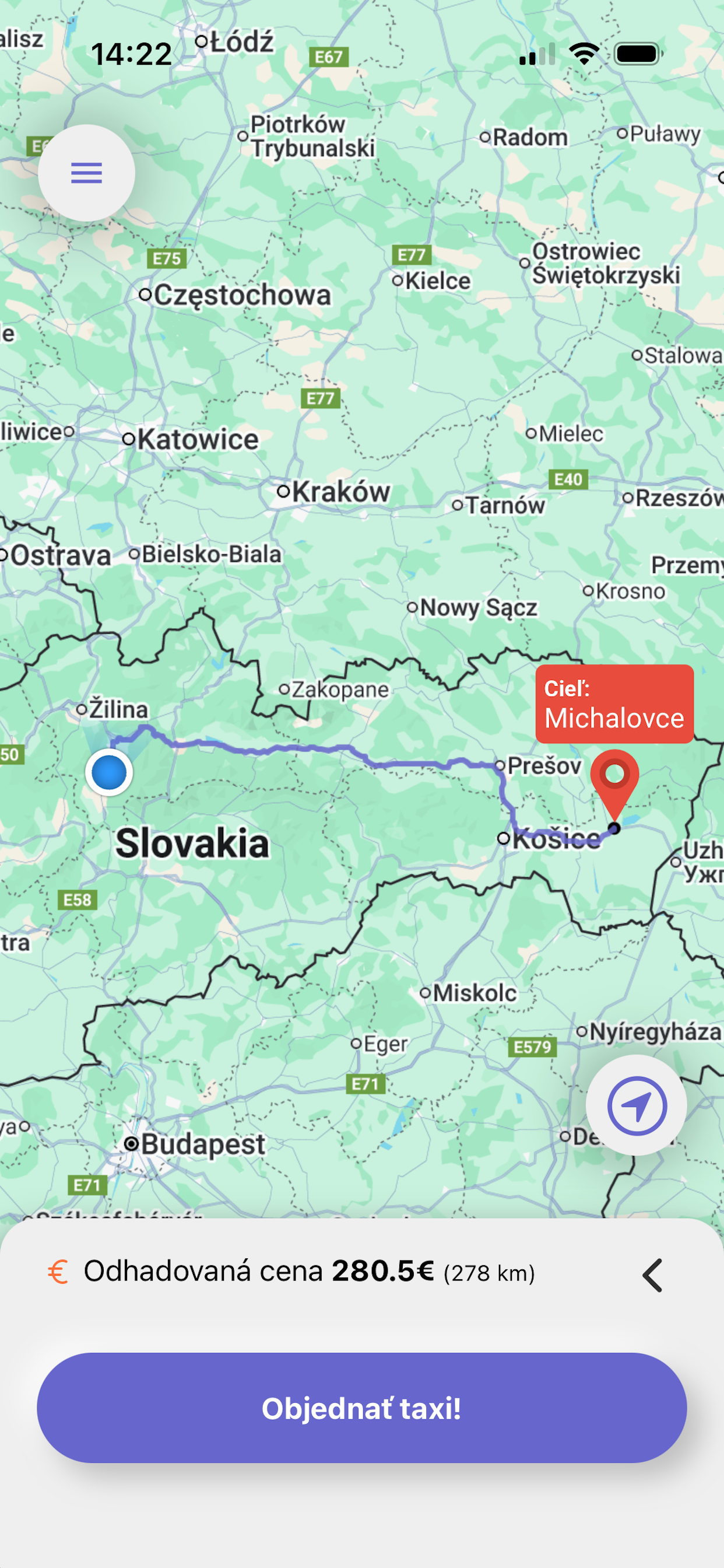 Taxi Michalovce