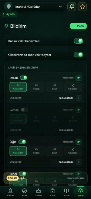Namaz Vakitleri : Hilal screenshot 3