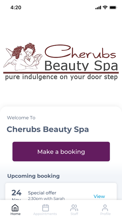 Cherubs Beauty Spa Screenshot
