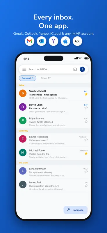 Webmail App: IMAP Email Client screenshot 2 of 7