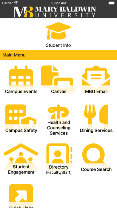 myMBU iPhone screenshot 1 - Education app
