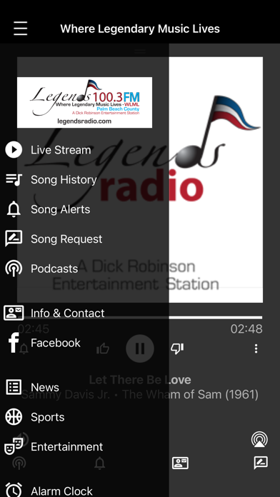 Legends Radio 100.3 FM iPhone screenshot 2 - Entertainment app